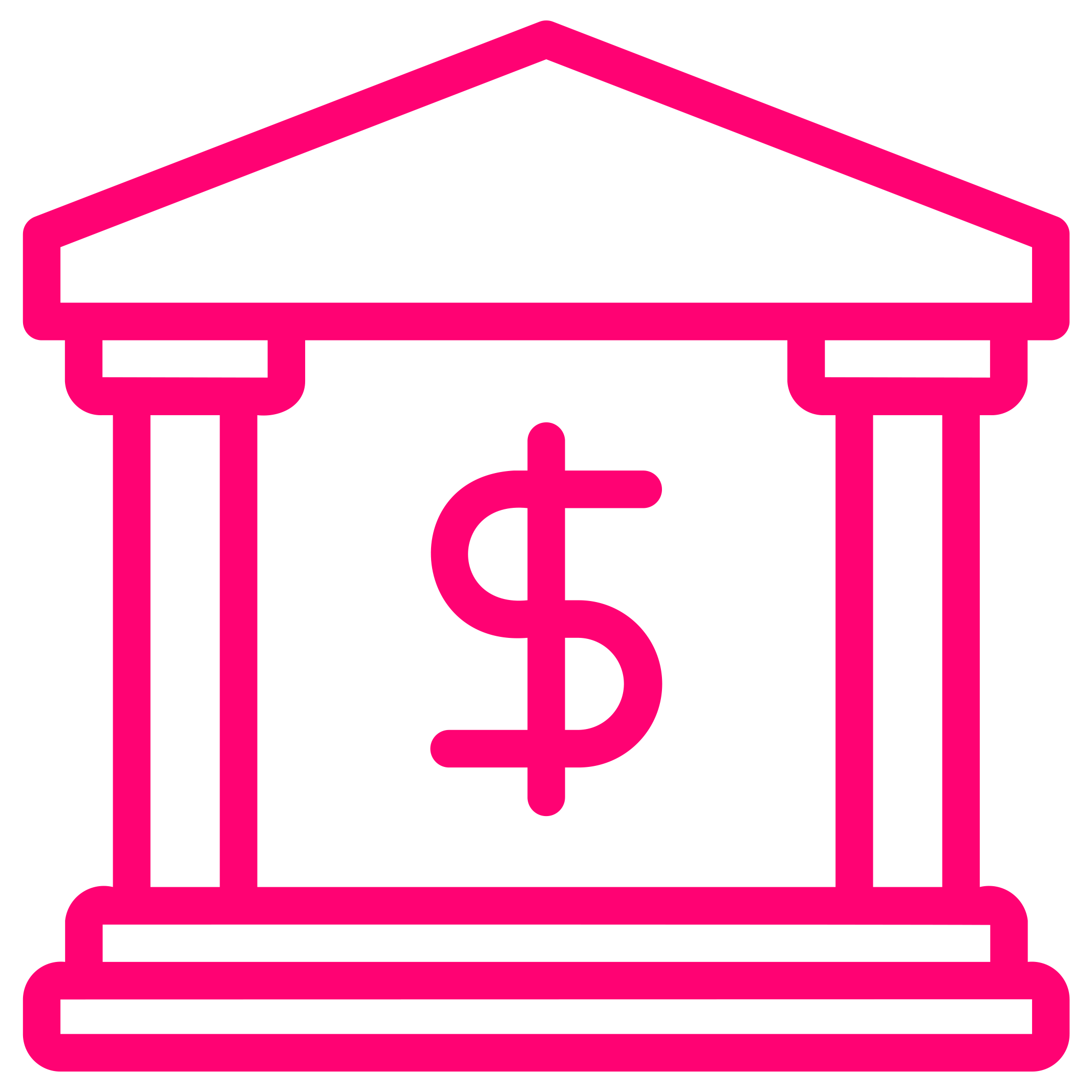Ícone de bancos e fintechs